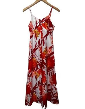Vintage 60’s 70’s Made In Hawaii Floral Maxi Strap Dress
 XS Tropical Hawaiian